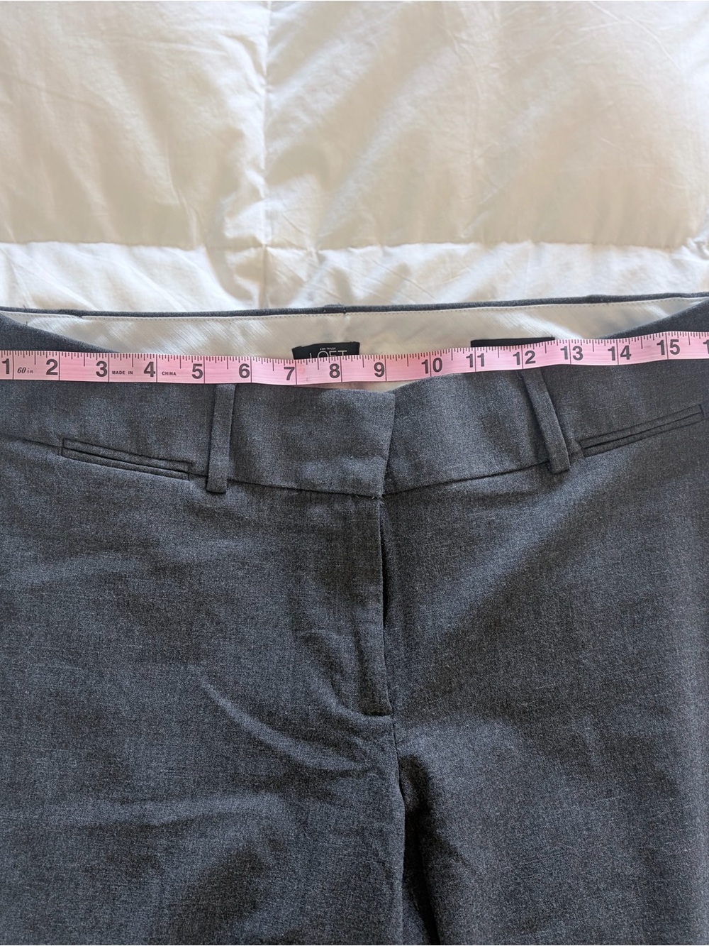 LOFT Dark Gray Bootcut Dress Pants - Picture 2 of 6